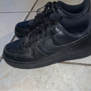 black air force ones,(size 8 in YOUTH)